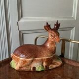 Terrine in the shape of a deer/roe deer by Michel Caugant