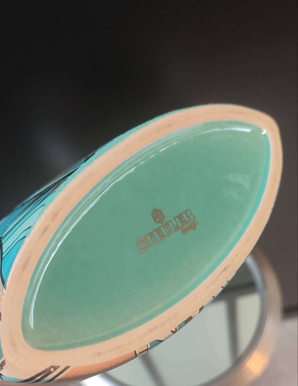 Steuler ceramic vase from the 60s - 70s signed Steuler design