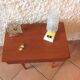 Varnished wooden bedside table Scandinavian style / vintage 60s-70s