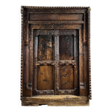 Afghan door in carved wood from the late 19th century with Palace Temple framing.