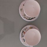Paire de tasses à thé Gien Oiseaux de Paradis