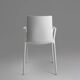 Chaise blanche design du 21e siècle avec accoudoirs, Belgique