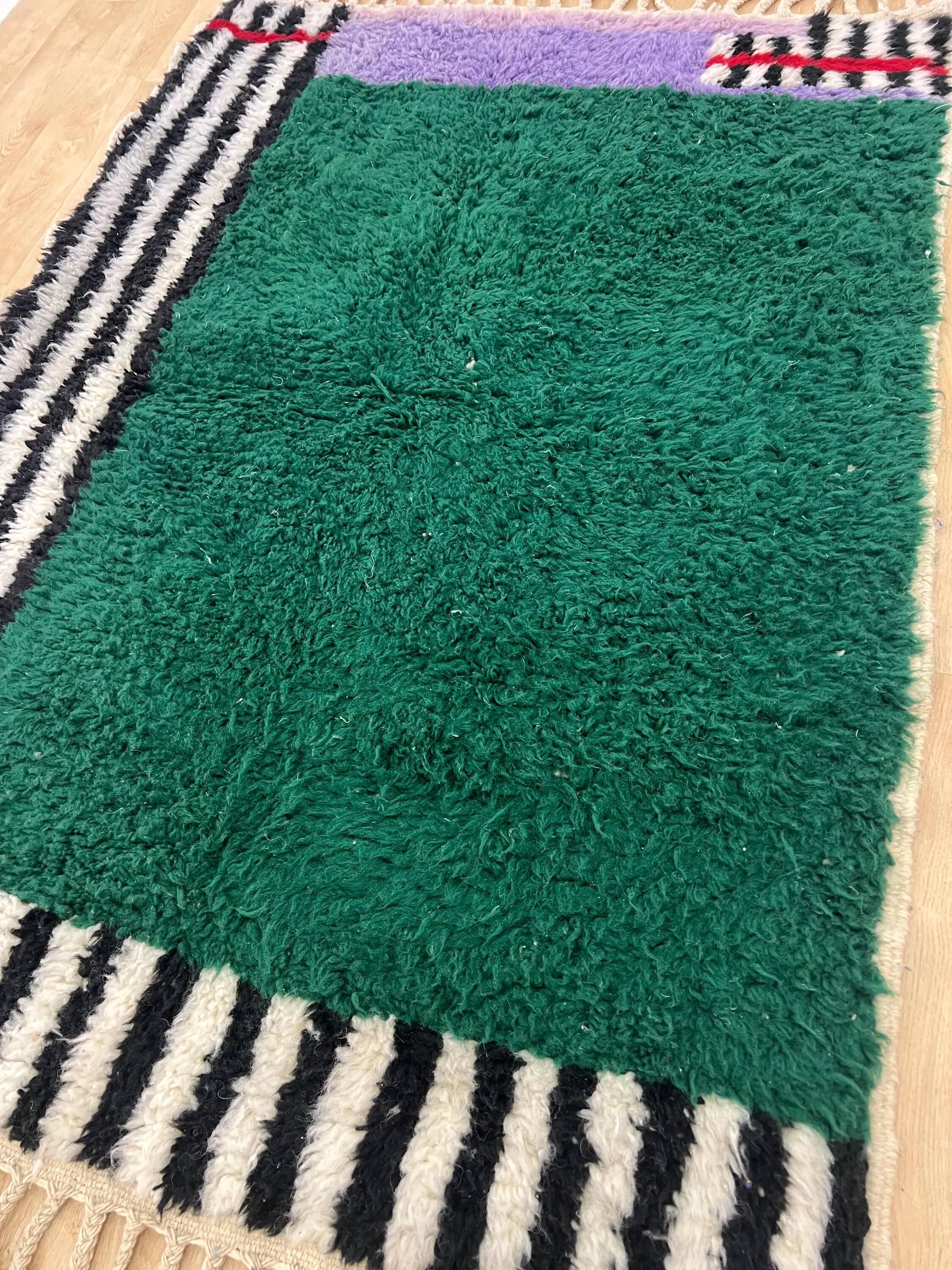 Handmade artisanal Berber rug 3x2 m