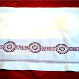 Nappe à thé en lin dentelle