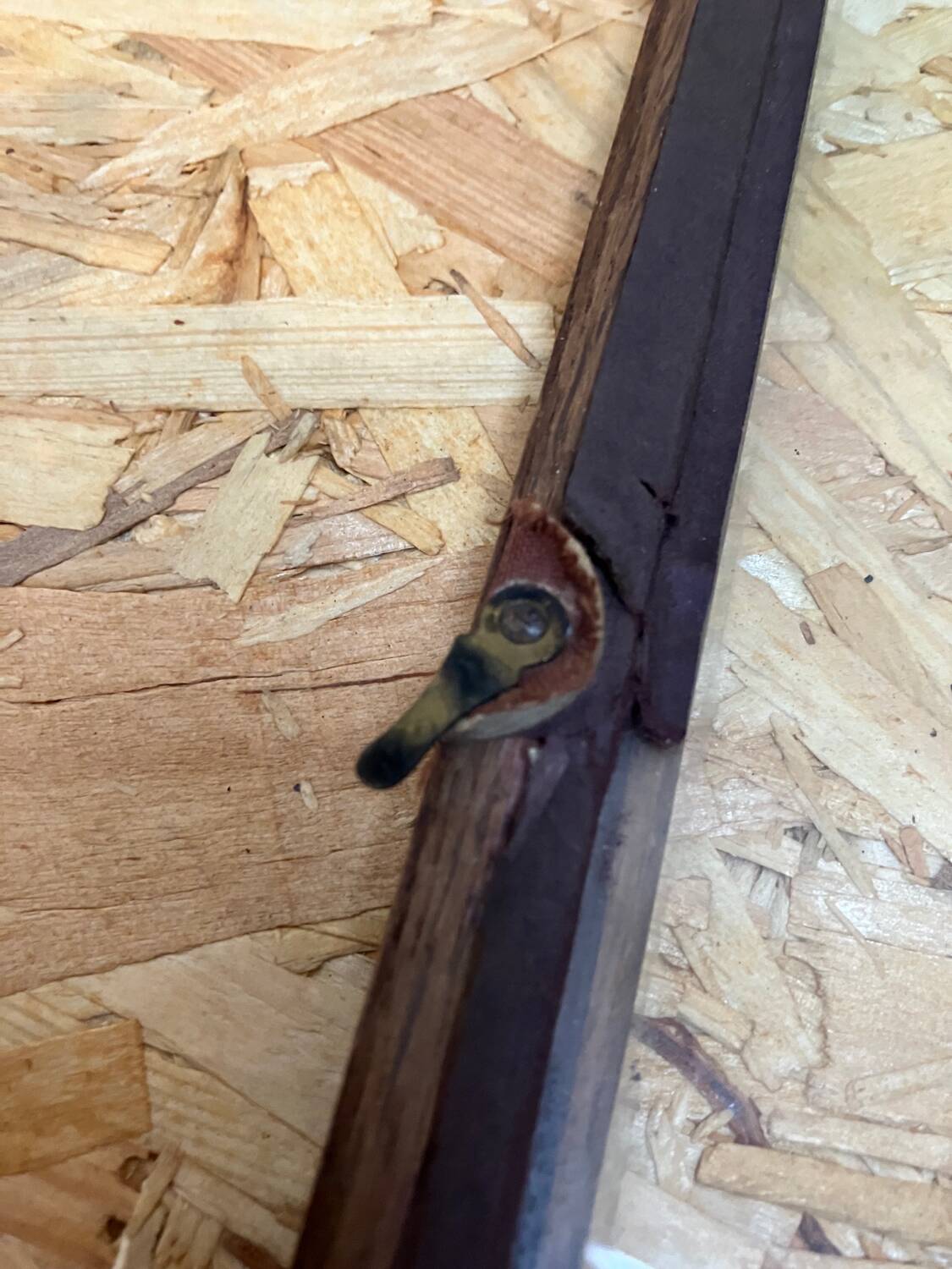 Carved wood photo frame