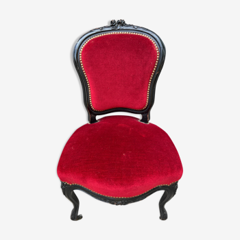 Louis XV style chair velvet cover