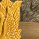 Vase céramique japonaise décor cygne