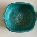 Vallauris turquoise fish ceramic 1950