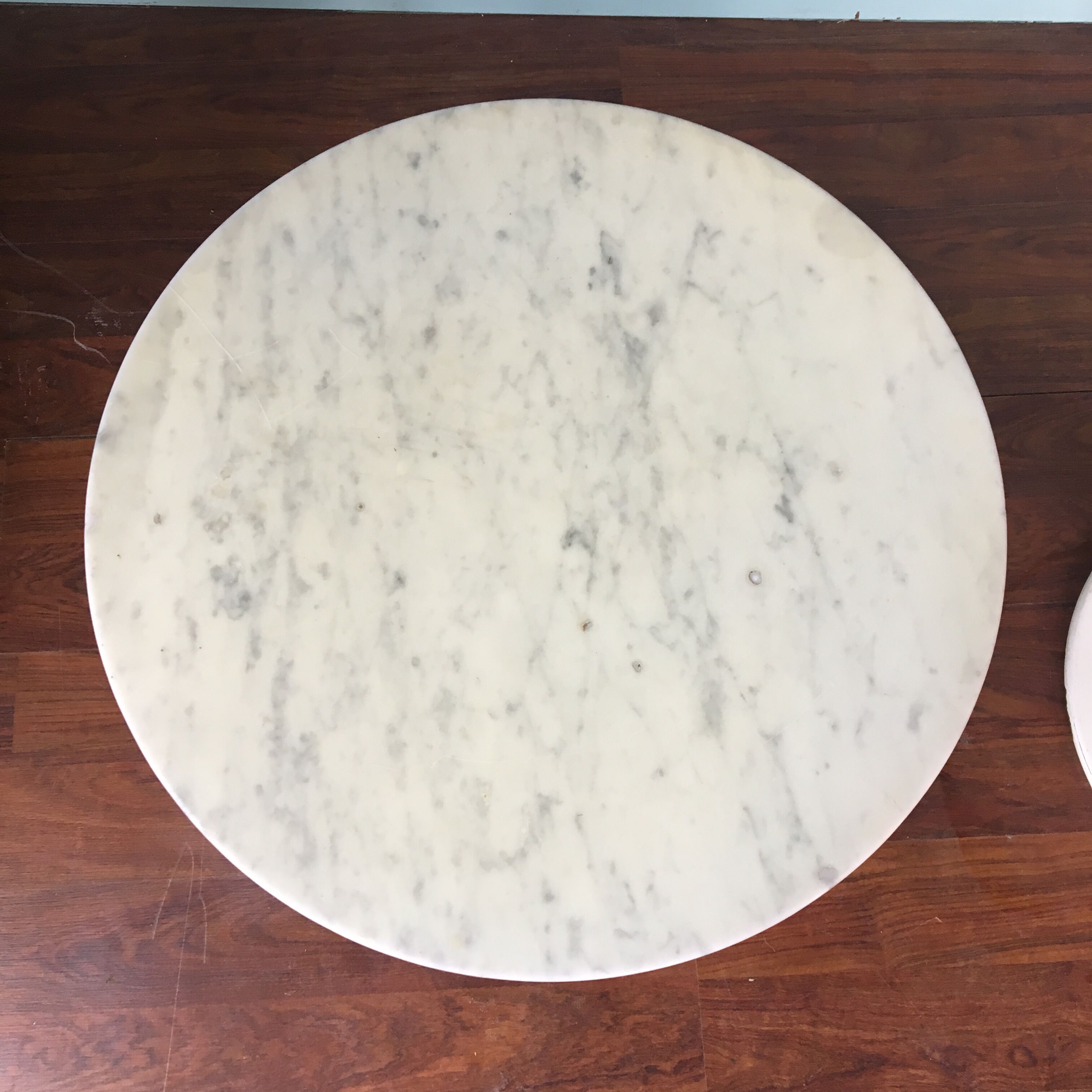 Pair of marble "Tulip" pedestals