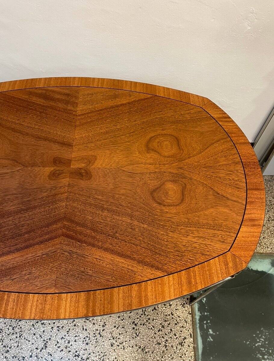 Mid-century dining table with chrome frame by Odenwald, 1960s