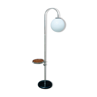 Floor lamp with a table designed by J. Halabala, Czechoslovakia, 1930s