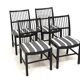 Set de 4 chaises en hêtre, Suède, 1960