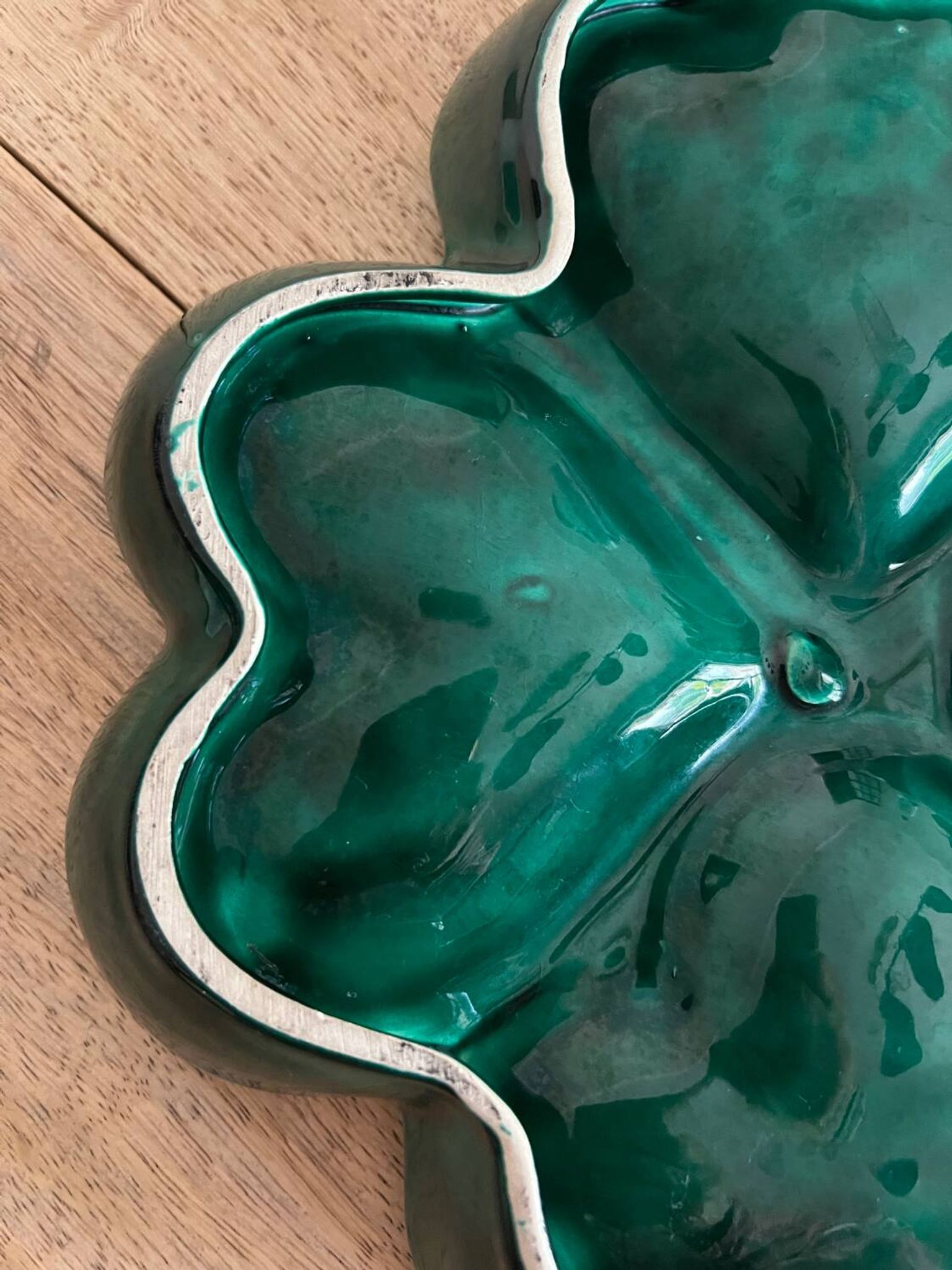 Plat à apéritif vintage en céramique