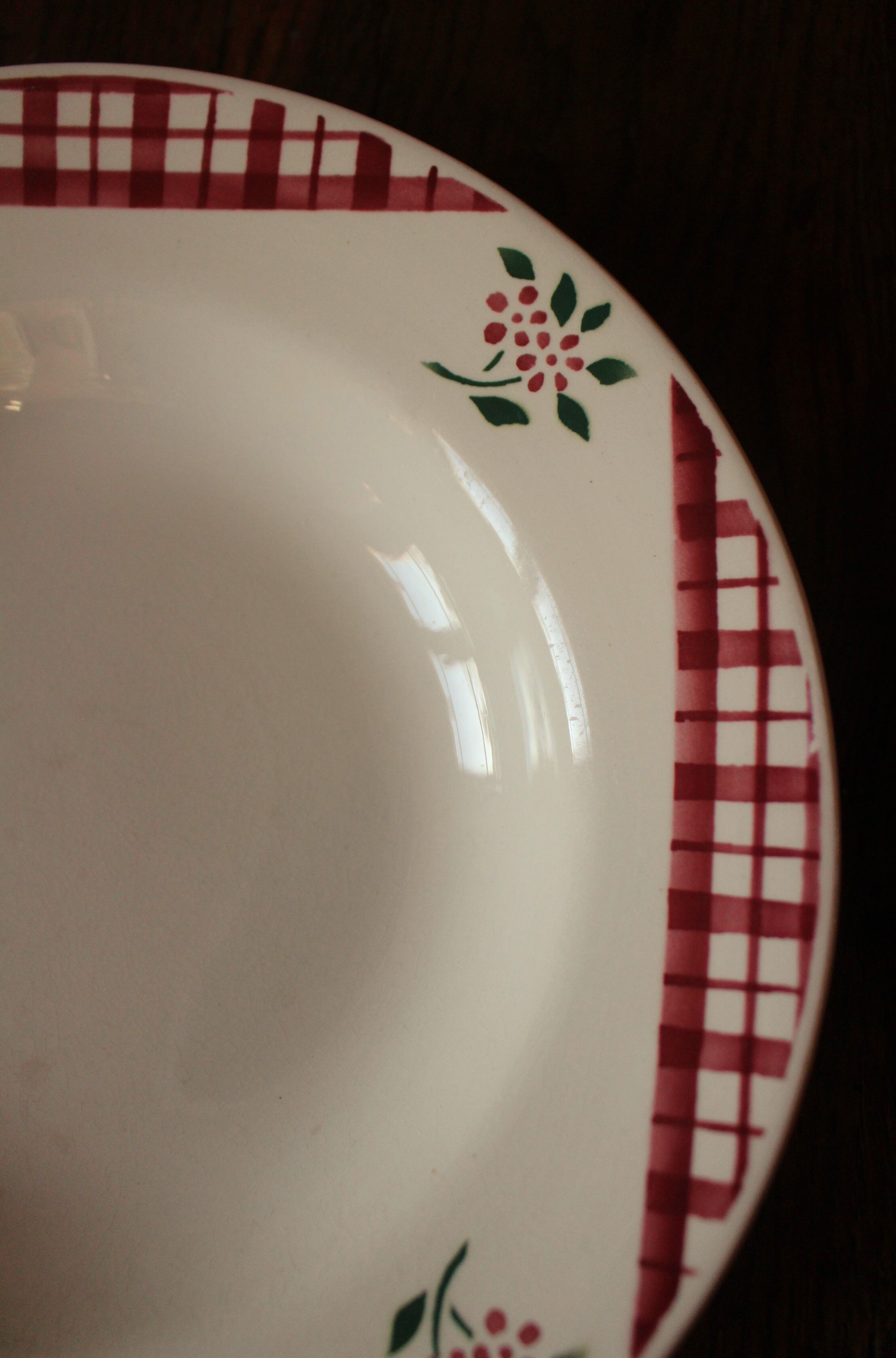 Lot 6 hollow plates Niger Digoin Sarreguemines