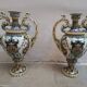 2 vases double anses - faïence de Desvres 1900
