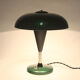 Green metallic mushroom table lamp, 1960s