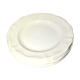 Series of 6 old plates in opaque earthenware of SARREGUEMINES Earth of iron cream 24.5cm