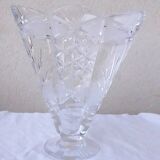 Cut crystal vase
