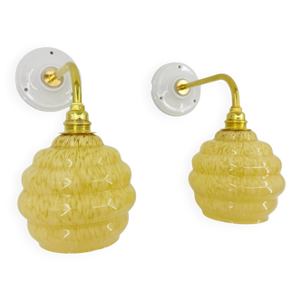 Vintage Clichy wall lights