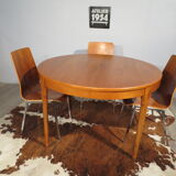Round teak table