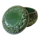 Art Deco box in malachite glass in the style of Schlevogt/collection Ingrid