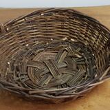 Raw wicker basket vintage