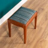 Tabouret de coiffeuse rétro en teck des années 1960