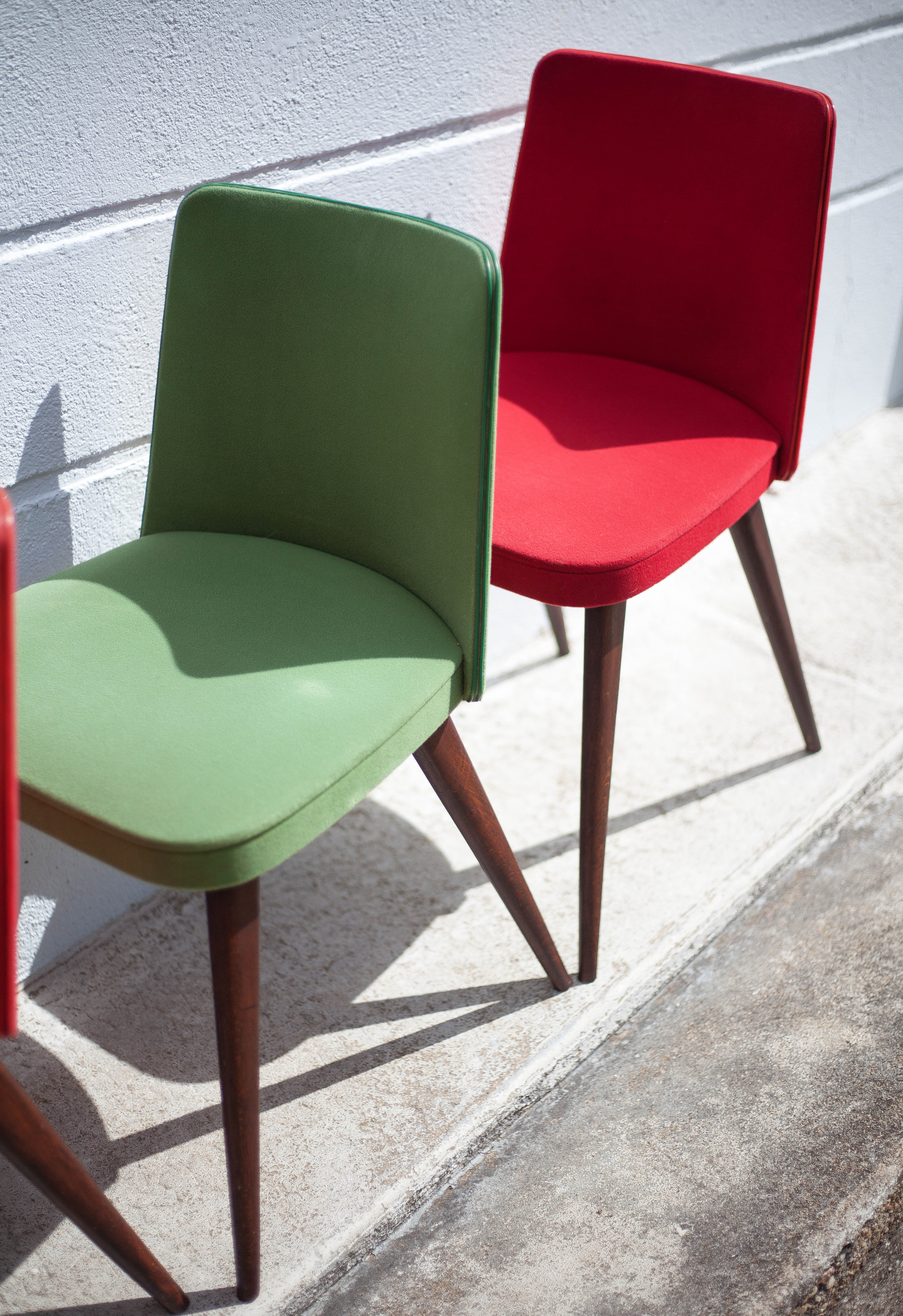 Vintage compass leg chairs, 50