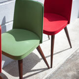 Vintage compass leg chairs, 50