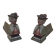Pair of fireplace andirons