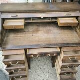 Bureau à rideau Américain en chêne 1920