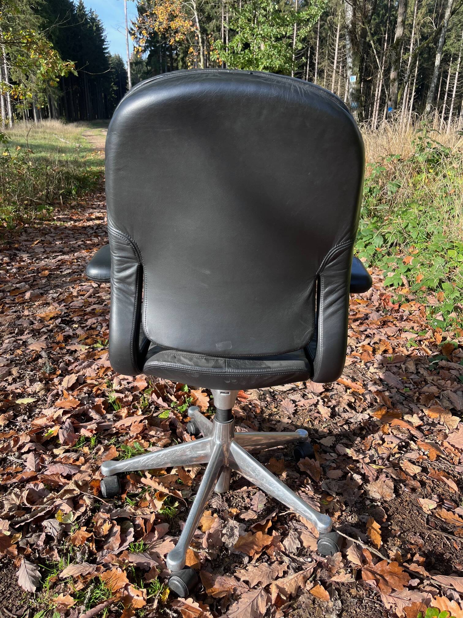 Herman Miller leather armchair