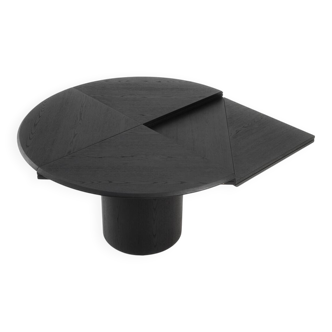 Table ronde/carrée en chêne noir