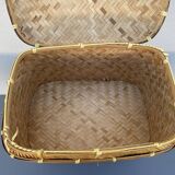 Woven rattan trunk