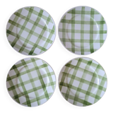 La Redoute x Selency set of 4 flat green plates