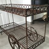 Wrought iron garden trolley