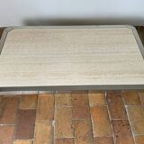 Coffee table and travertine