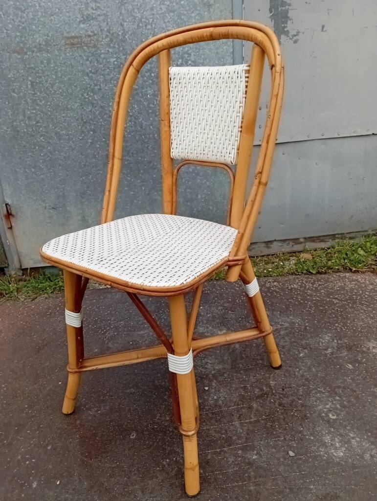 Set of 4 bistro chairs Maison Drucker from the 1990s.