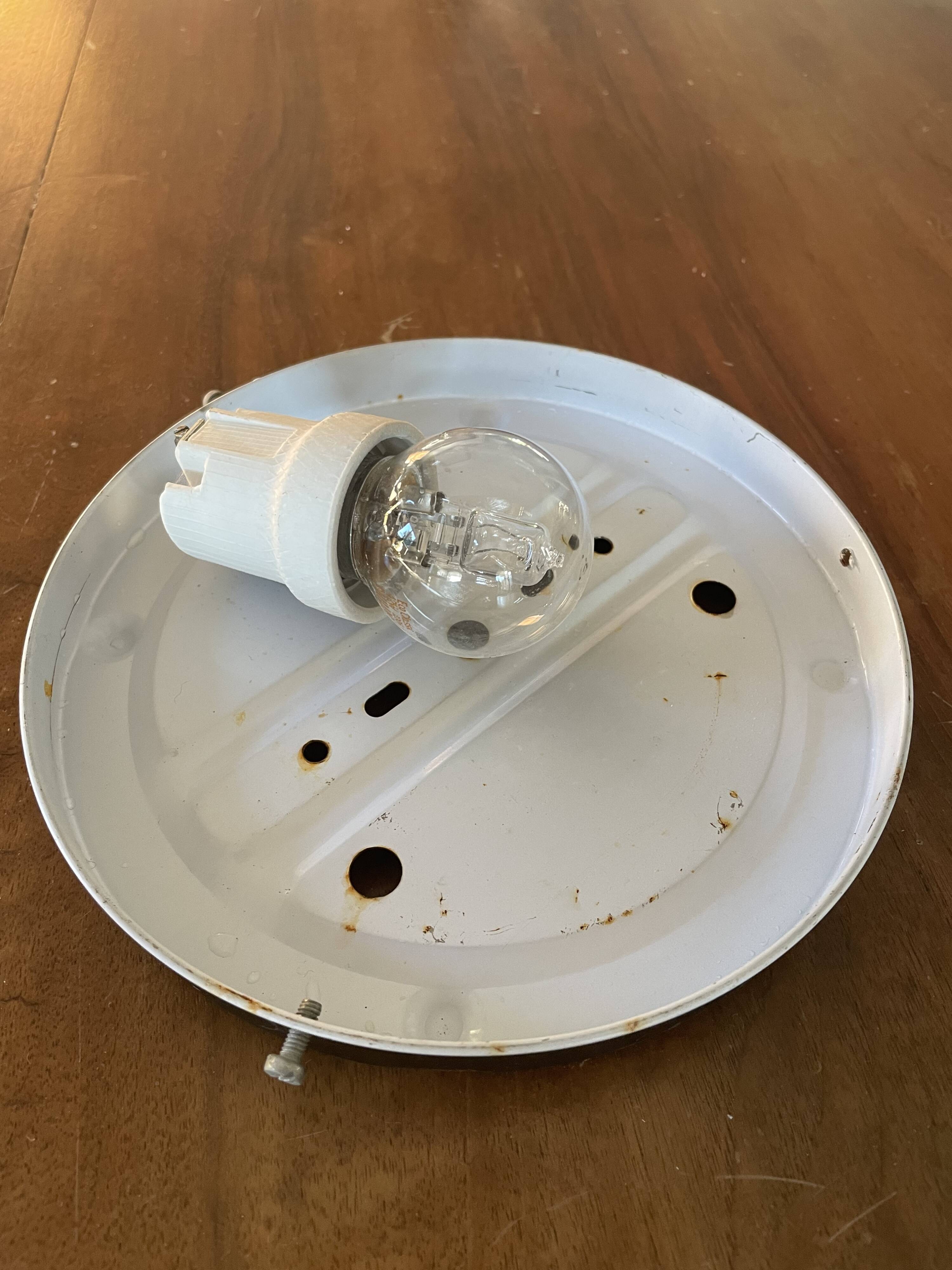 Vintage glass sea urchin ceiling lamp 25 cm