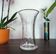 ST LOUIS "Bubbles" vase diabolo cut crystal bubbles signed - H 25 cm