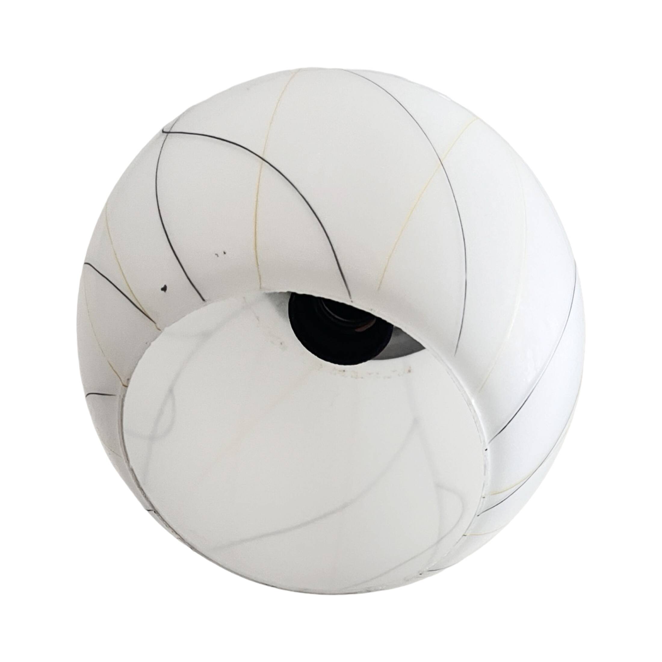 Pendant lamp, chrome, New look, Elektroinstala Děčín, Czechoslovakia, 1950s.