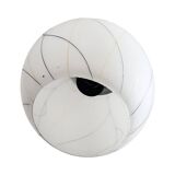 Pendant lamp, chrome, New look, Elektroinstala Děčín, Czechoslovakia, 1950s.