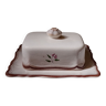 Vintage earthenware butter dish Longchamp