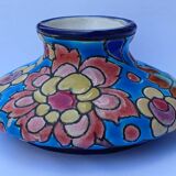 Small Longwy enamel vase