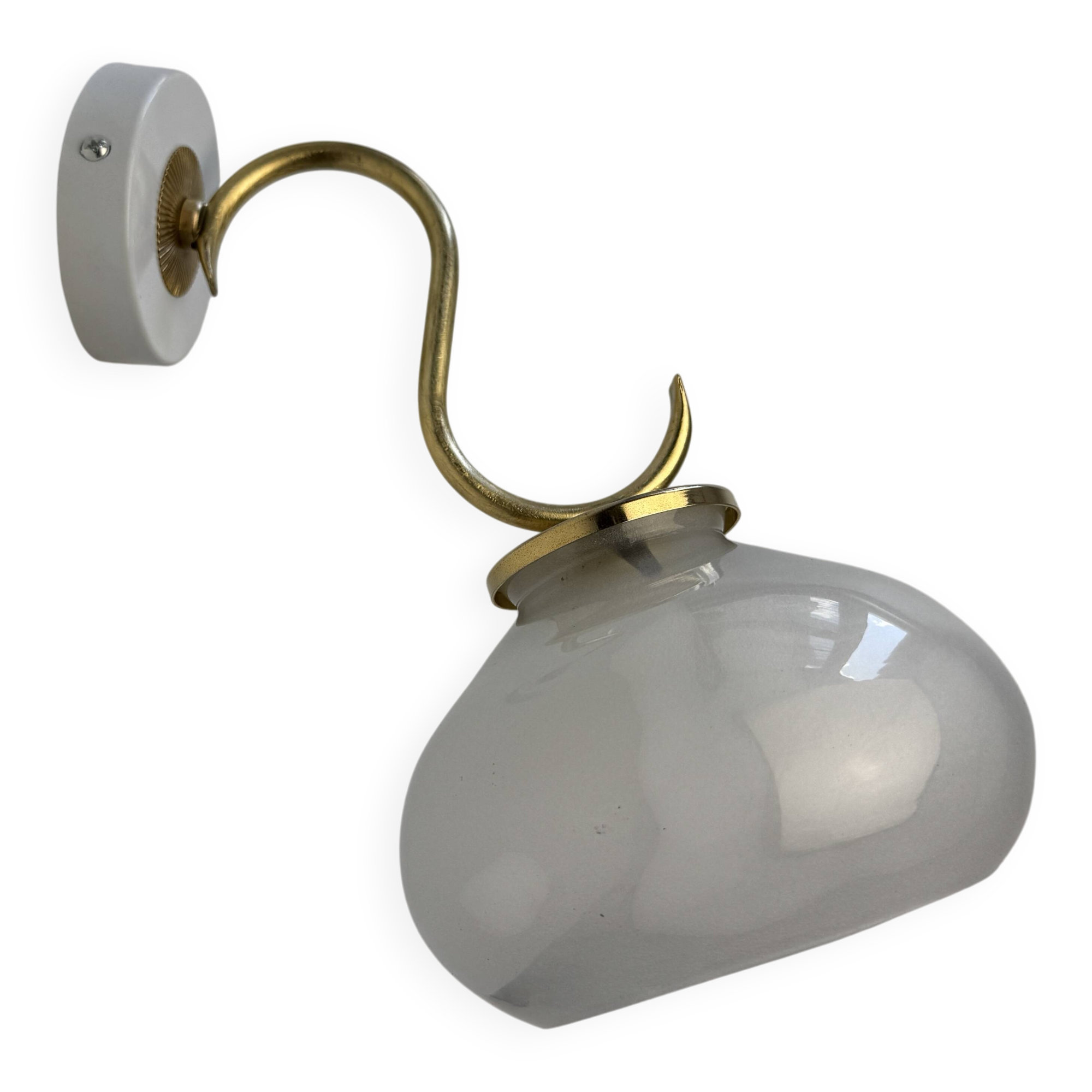 Applique ancienne vintage en verre