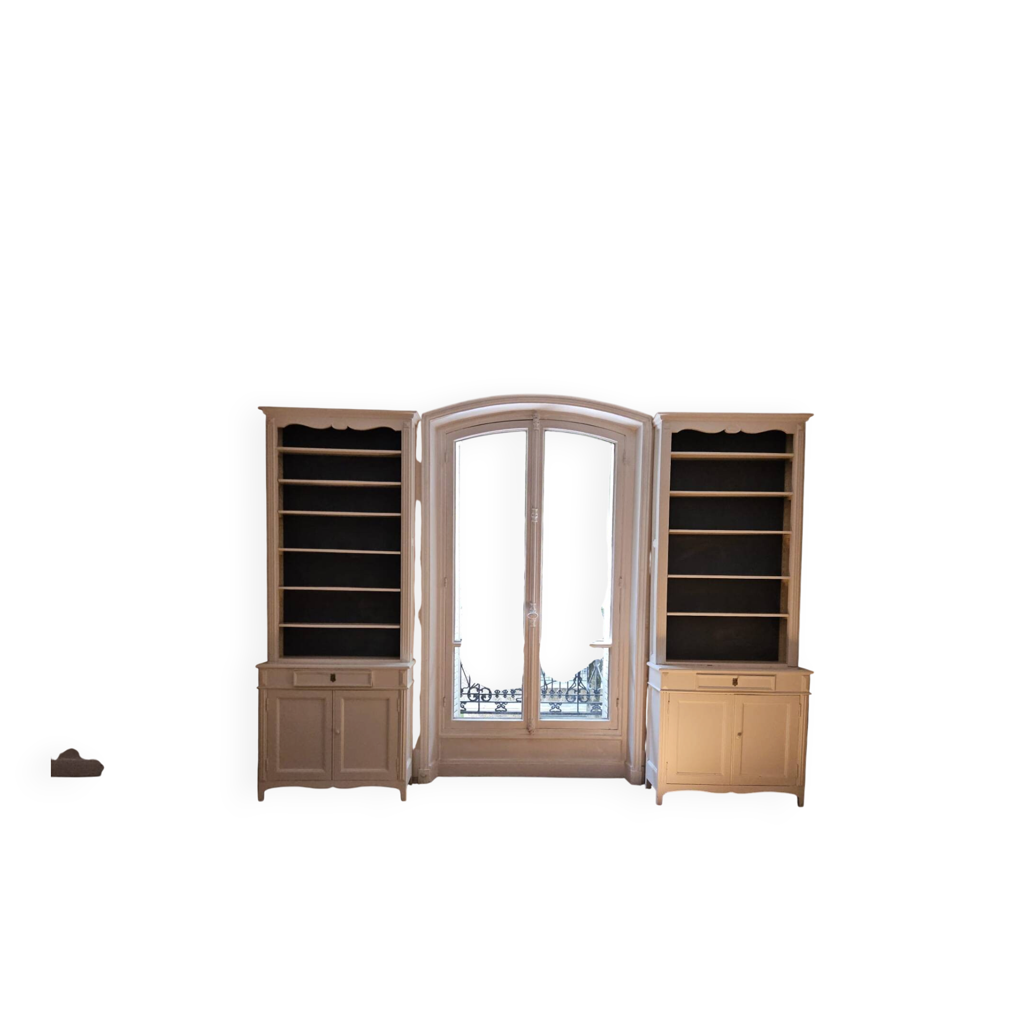 Pair of large Louis XV style bookcases
