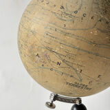 Terrestrial globe World map J. Forest, Girard and Barrere Paris 19th