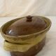 Terrine oval savoyard folk art