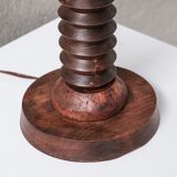 Oak table lamp