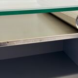 Postmodern aluminium bar cabinet by Belgochrom